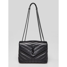 Yves Saint Laurent Black Quilted Leather Small LouLou Bag