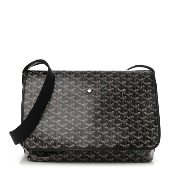 Goyard Goyardine Capetien Messenger Bag Black