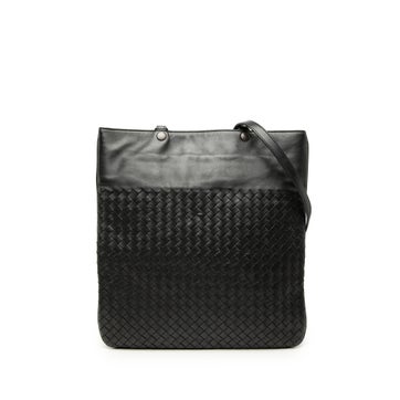 Leather Nappa Intrecciato Flat Tote