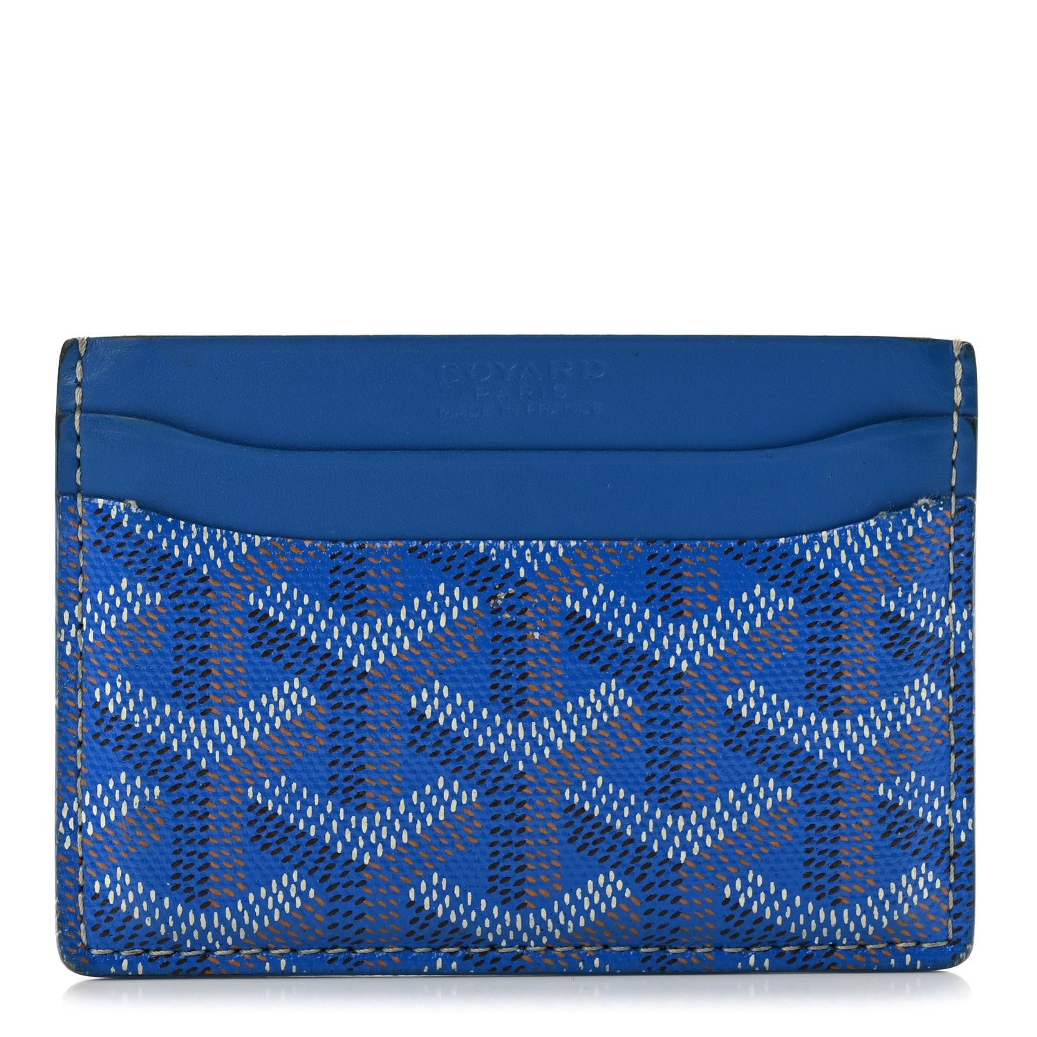 Goyard Goyardine Saint Sulpice Card Holder Sky Blue