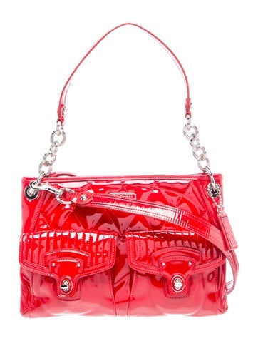 Patent Leather Top Handle Bag