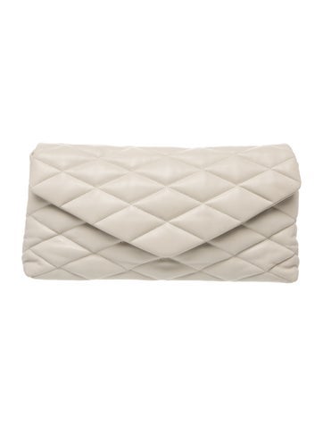 Lambskin Quilted Sade Puffer Envelope Clutch