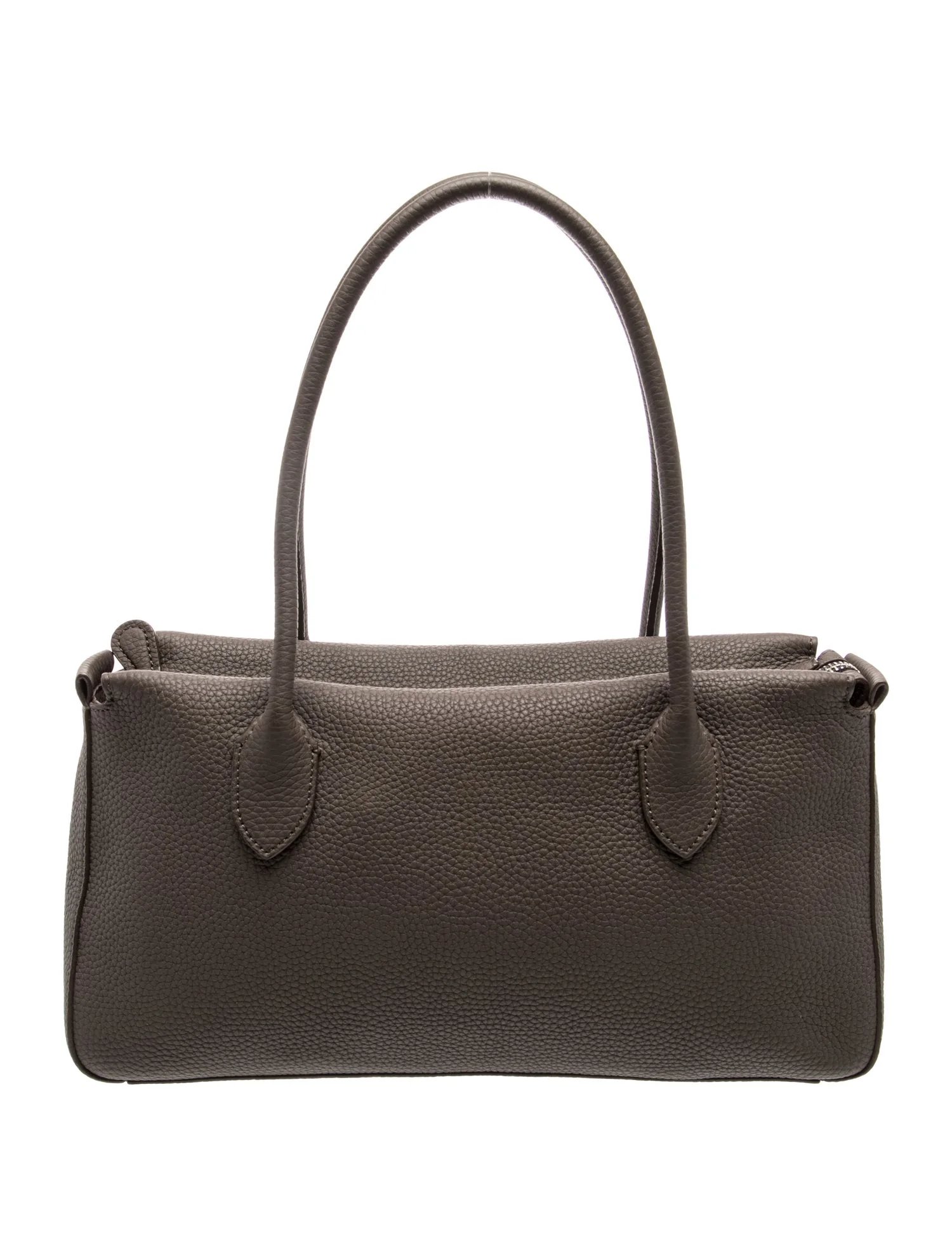 Leather Top Handle Bag East West