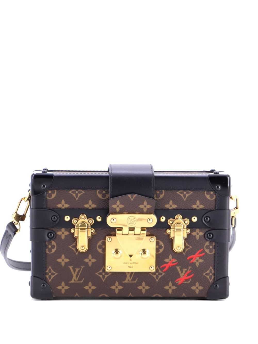 Petite Malle Handbag Monogram Canvas clutch bag