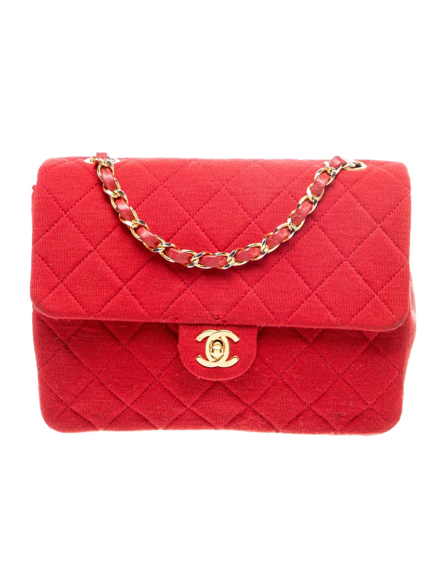 Jersey Mini Square Flap Bag