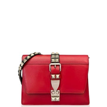 Saffiano Lux Leather Shoulder Bag