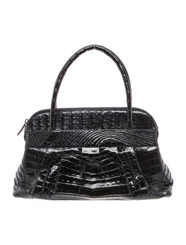 Alligator Top Handle Bag