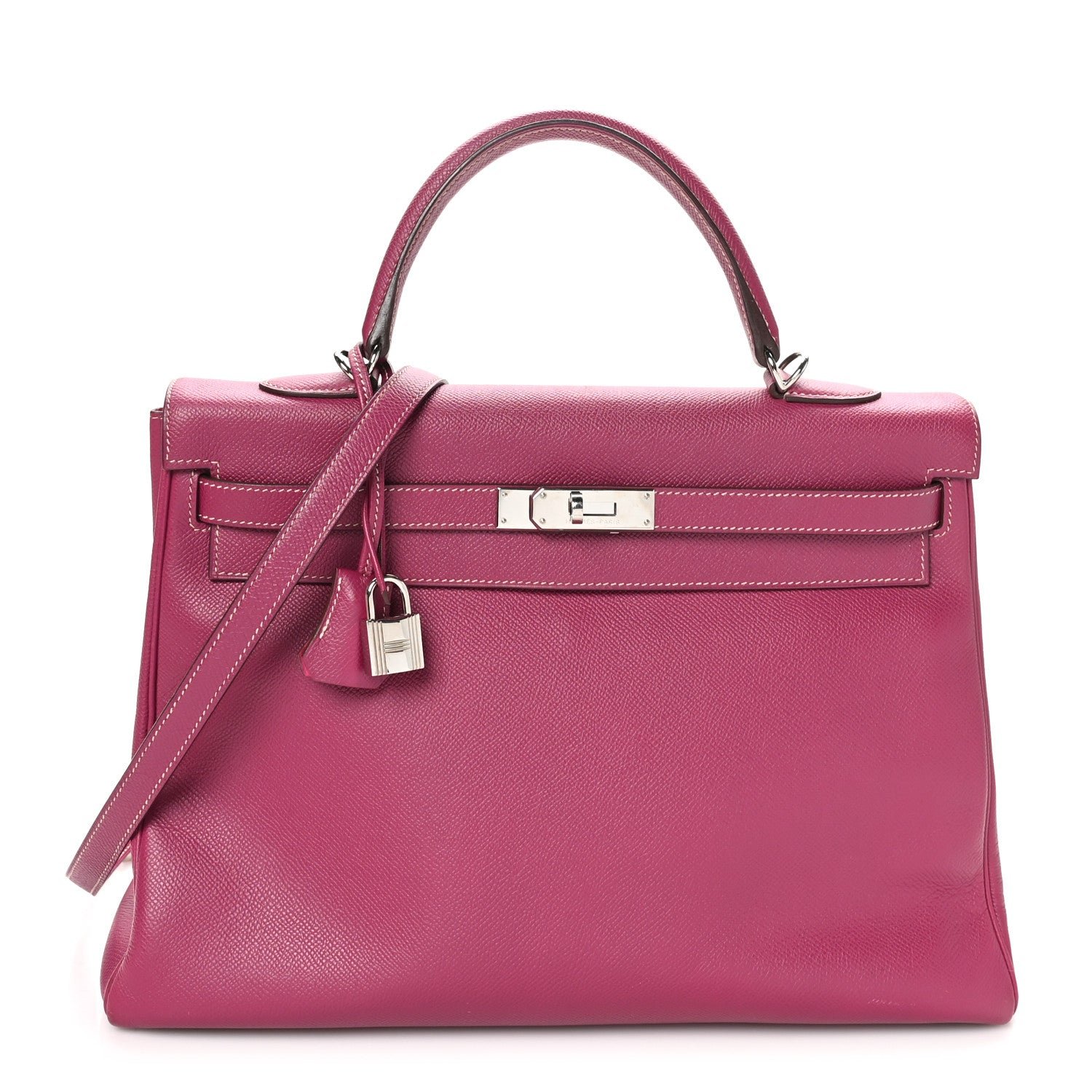 Hermes Epsom Candy Kelly Retourne 35 Tosca Rose Tyrien