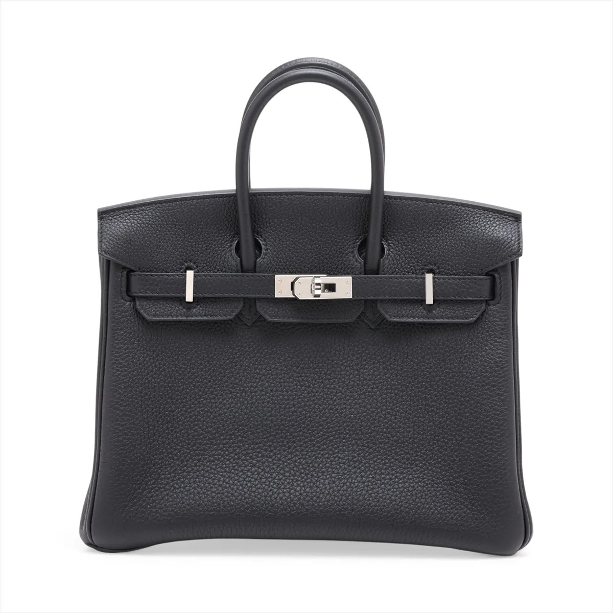 Hermès Birkin 25 Le Tournay Togo Black Silver Metal Fittings