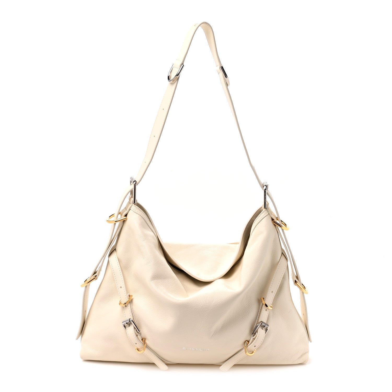 Givenchy Calfskin Medium Voyou Bag Ivory