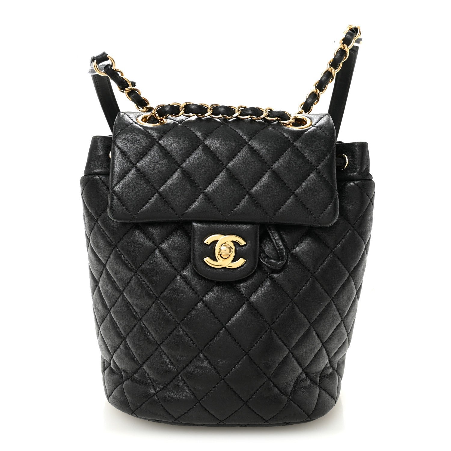 Chanel Calfskin Quilted Mini Urban Spirit Backpack Black