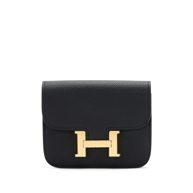 Hermes Black Epsom Constance Slim Gold Hardware, 2023
