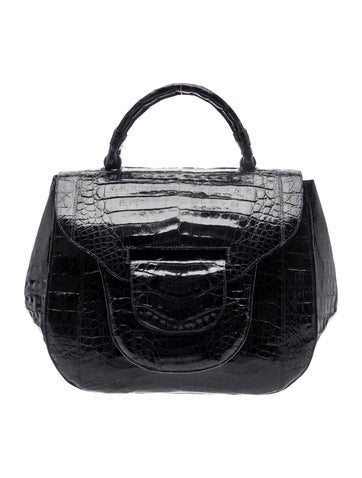 Nancy Gonzalez Crocodile Top Handle Bag