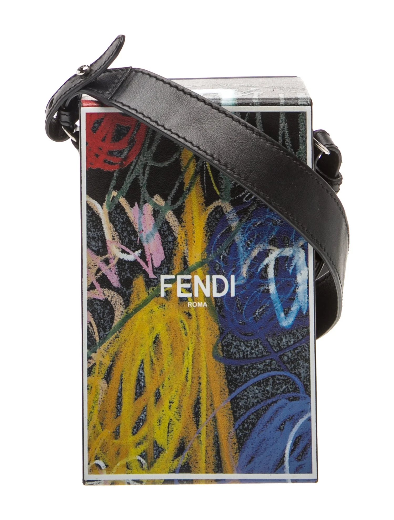 Leather Vertical Box Crossbody Bag