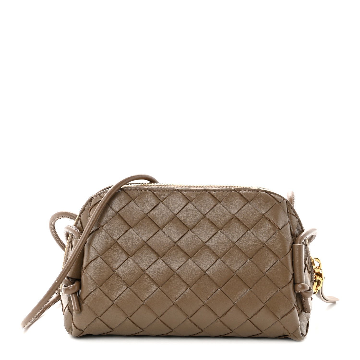 Bottega Veneta Nappa Intrecciato Concert Pouch Pinecone