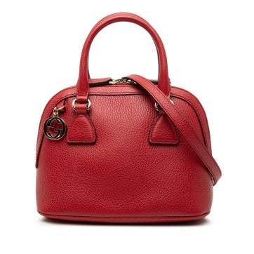 Mini Calfskin GG Charm Dome Satchel