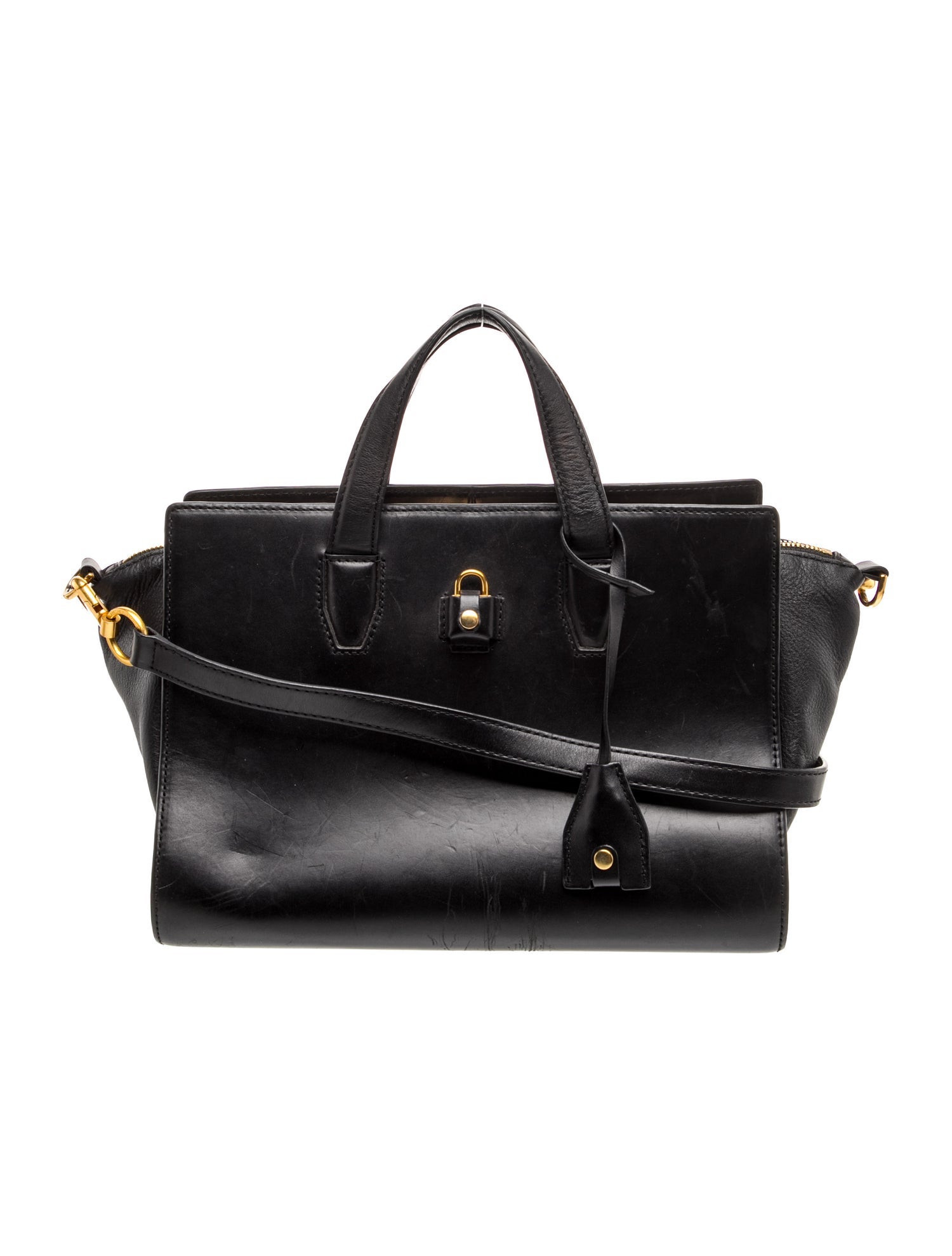 Leather Top Handle Bag