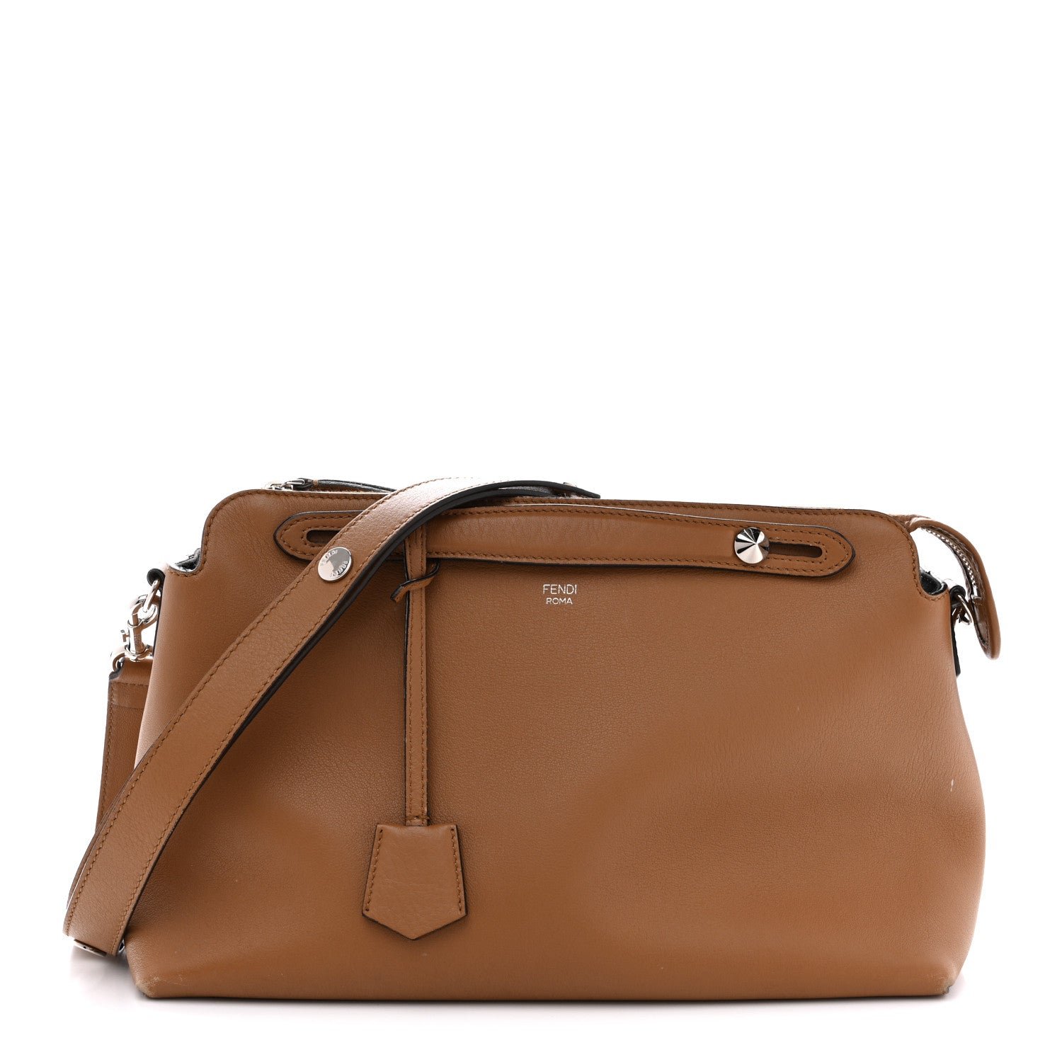 Fendi Vitello Dolce Large By The Way Boston Bag Orzo