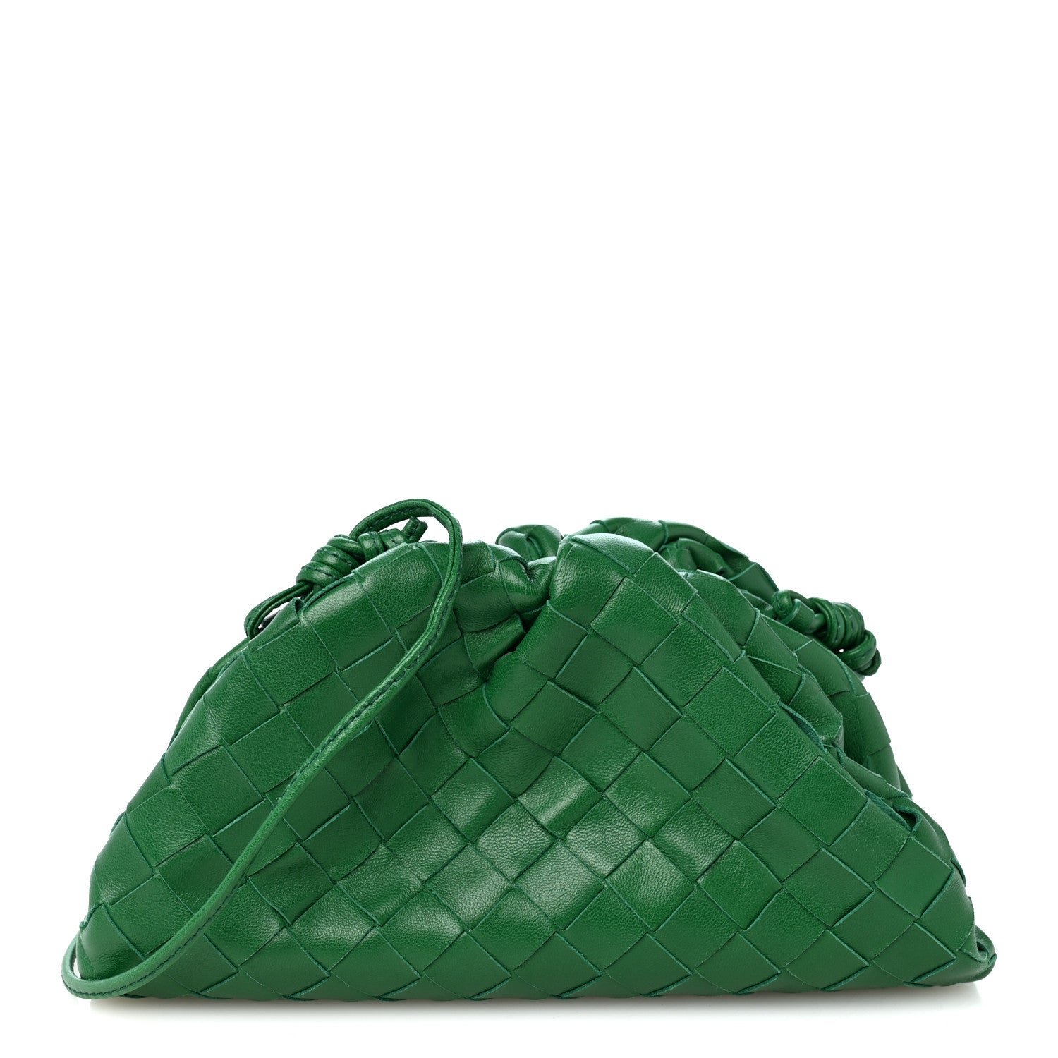 Bottega Veneta Nappa Intrecciato The Mini Pouch Racing Green