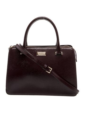 Patent Leather Top Handle Bag