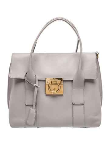Salvatore Ferragamo Gancio Top Handle Bag
