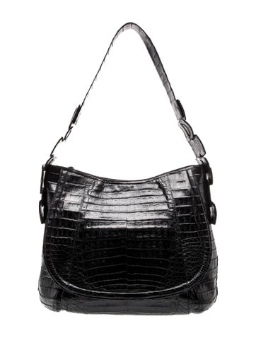 Embossed Leather Shoulder Bag