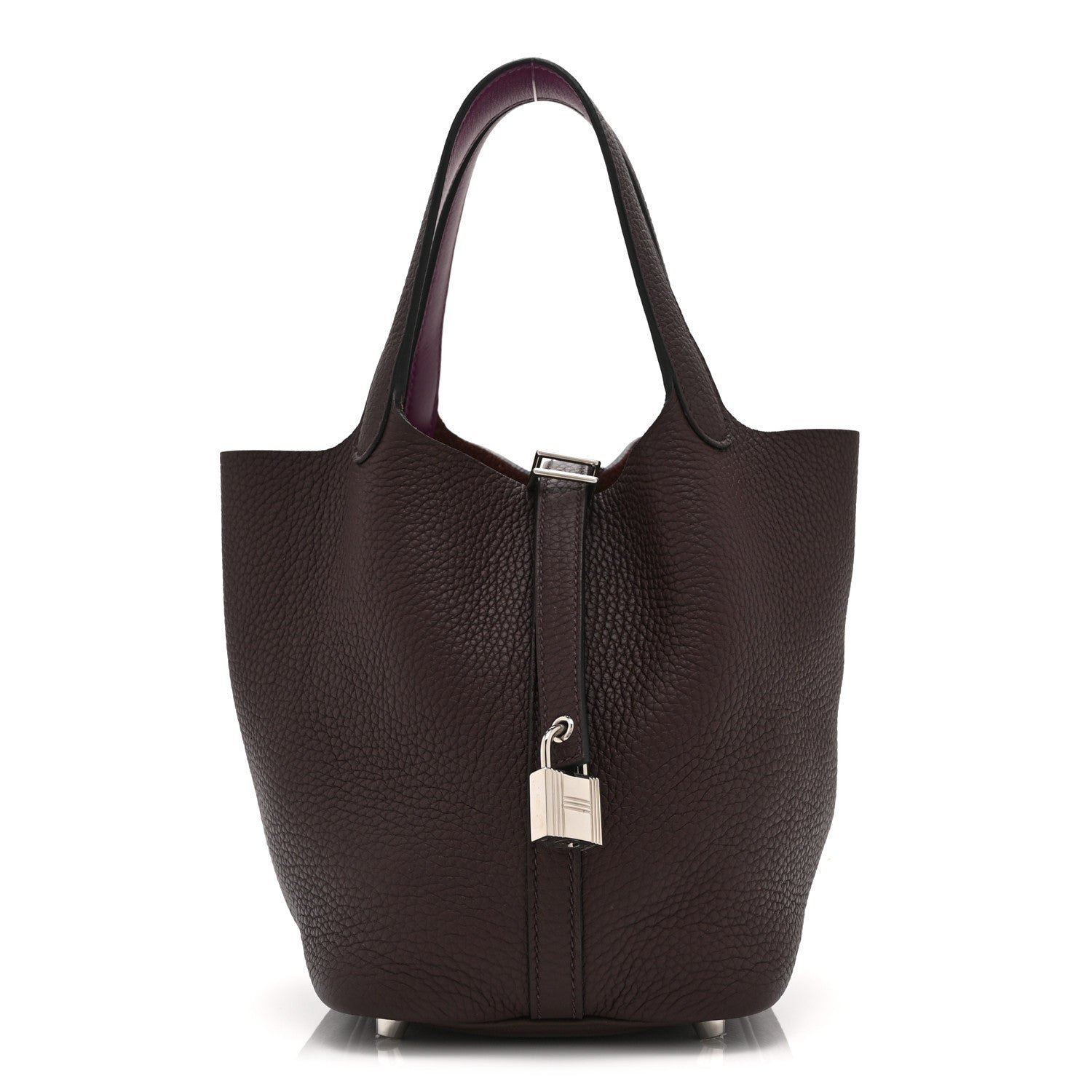 Hermes Taurillon Clemence Swift Eclat Picotin Lock 18 PM Rouge Sellier Anemone
