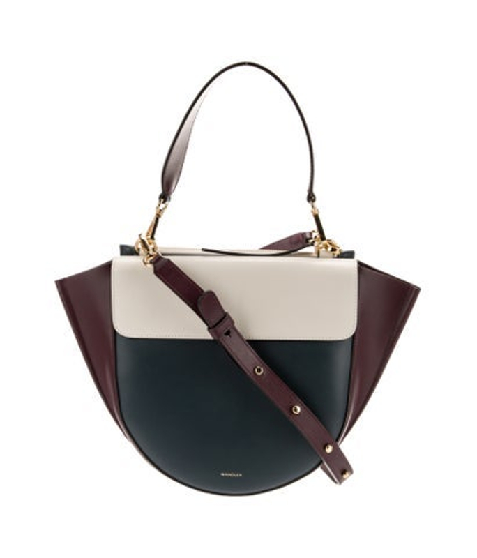 WANDLER Leather Top Handle Bag