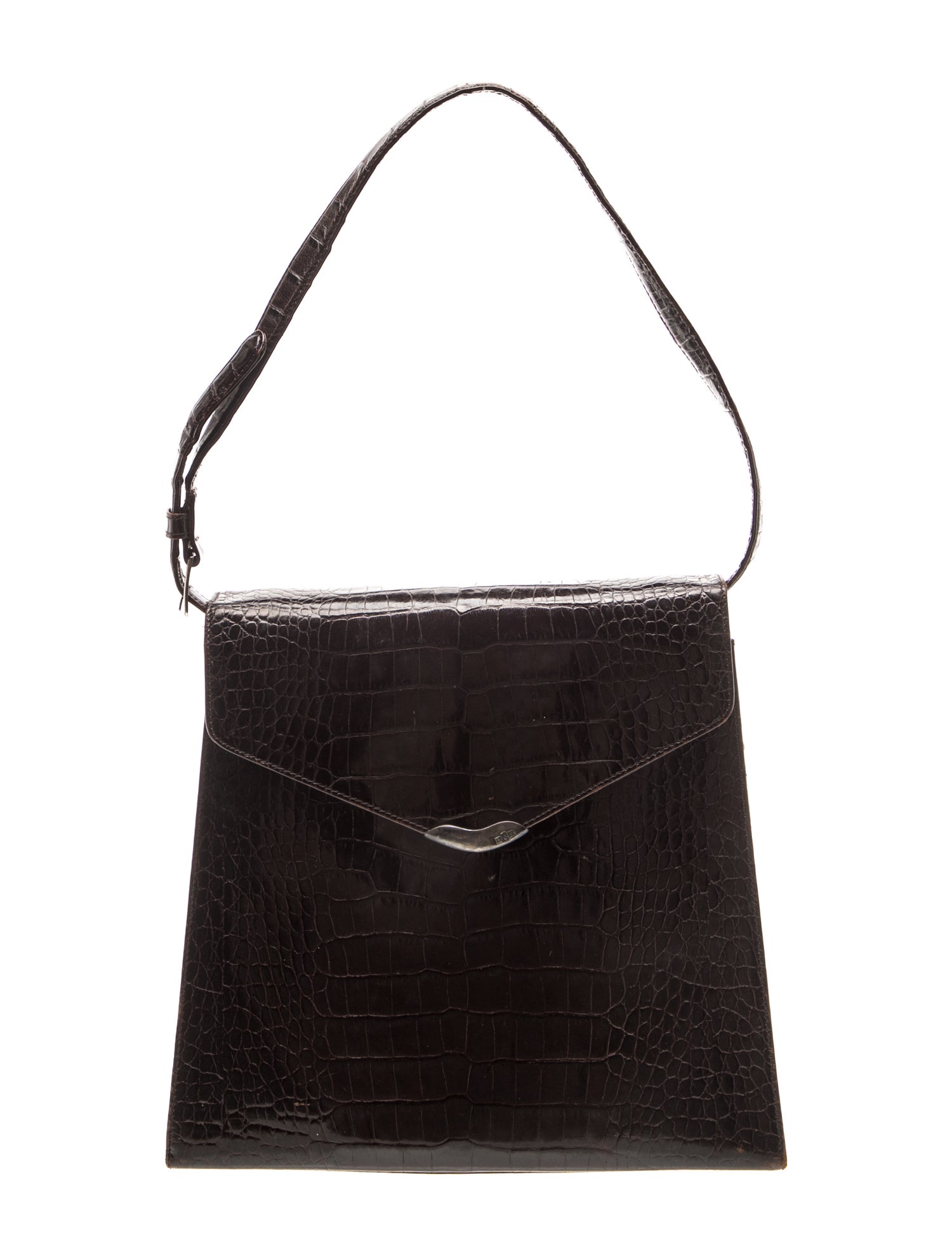 Embossed Leather Shoulder Bag