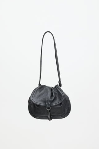 Leather Flap Shoulder Bag