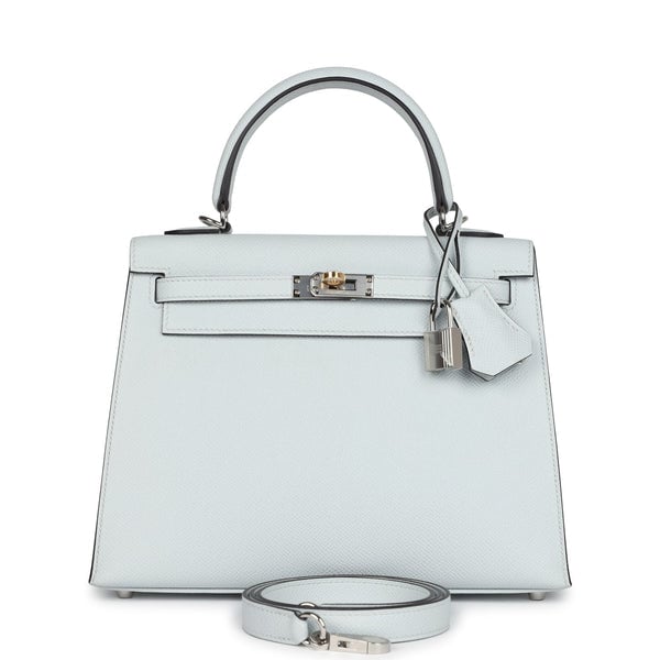 Hermes Hermes Kelly Sellier 25 Gris Platine Epsom Electrum Hardware