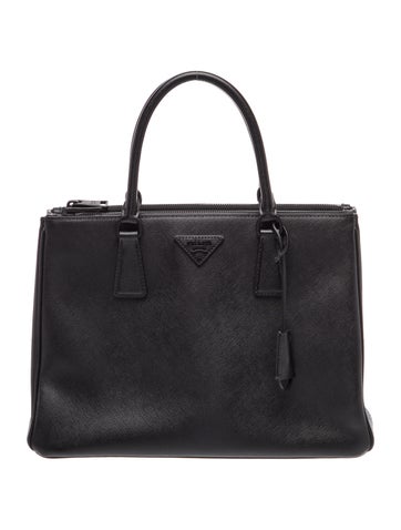 Saffiano Lux Leather Galleria Double Zip Large