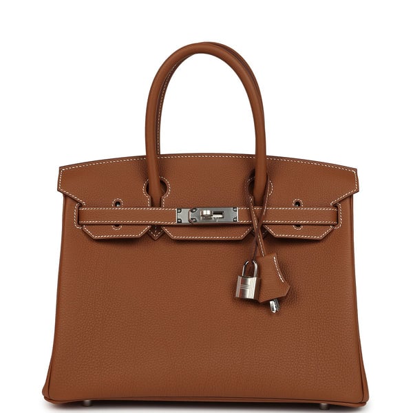 Hermes Birkin 30 Gold Togo Palladium Hardware