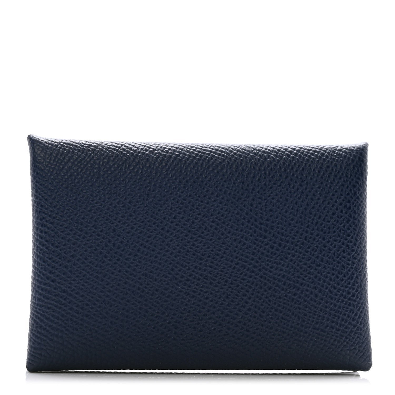 Hermes Epsom Verso Calvi Card Case Bleu Saphir Vert Anglais
