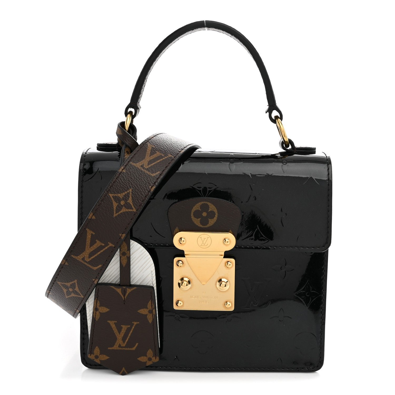 Louis Vuitton Vernis Epi Monogram Spring Street Black