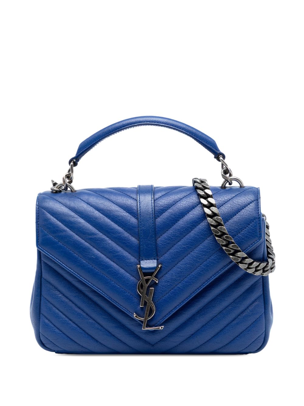2015 Medium Quilted Chevron Sheepskin College satchel