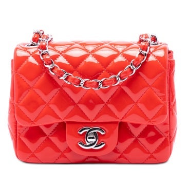 Patent Leather Mini Square Classic Patent Single Flap