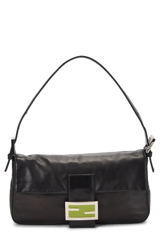 Black Leather Baguette