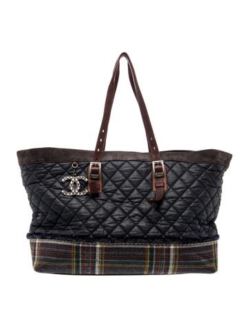 Paris-Edinburgh XL Plaid Tote