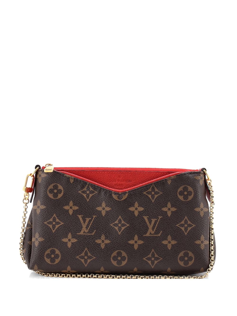 Pallas Monogram Canvas with Leather clutch bag