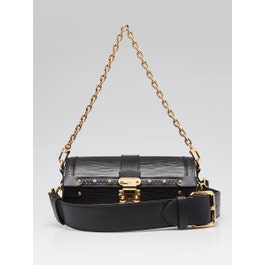 Louis Vuitton Louis Vuitton Black Epi Leather Papillon Trunk Bag
