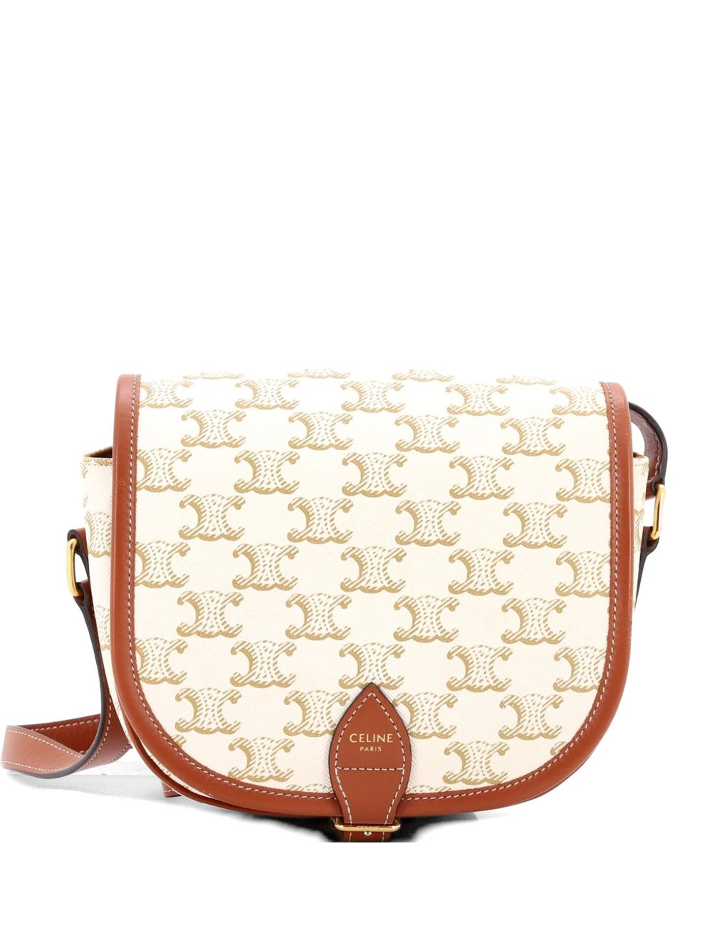 Folco Bag Triomphe Coated Canvas Medium crossbody bag