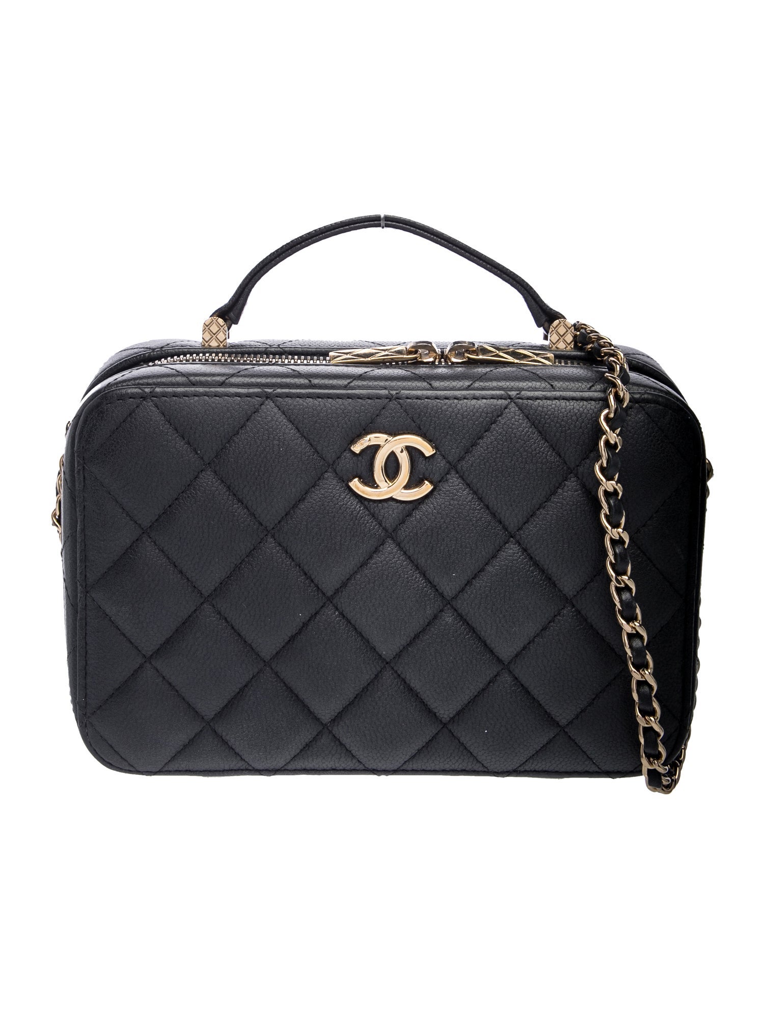 Quilted Vanity Case w/ Chain