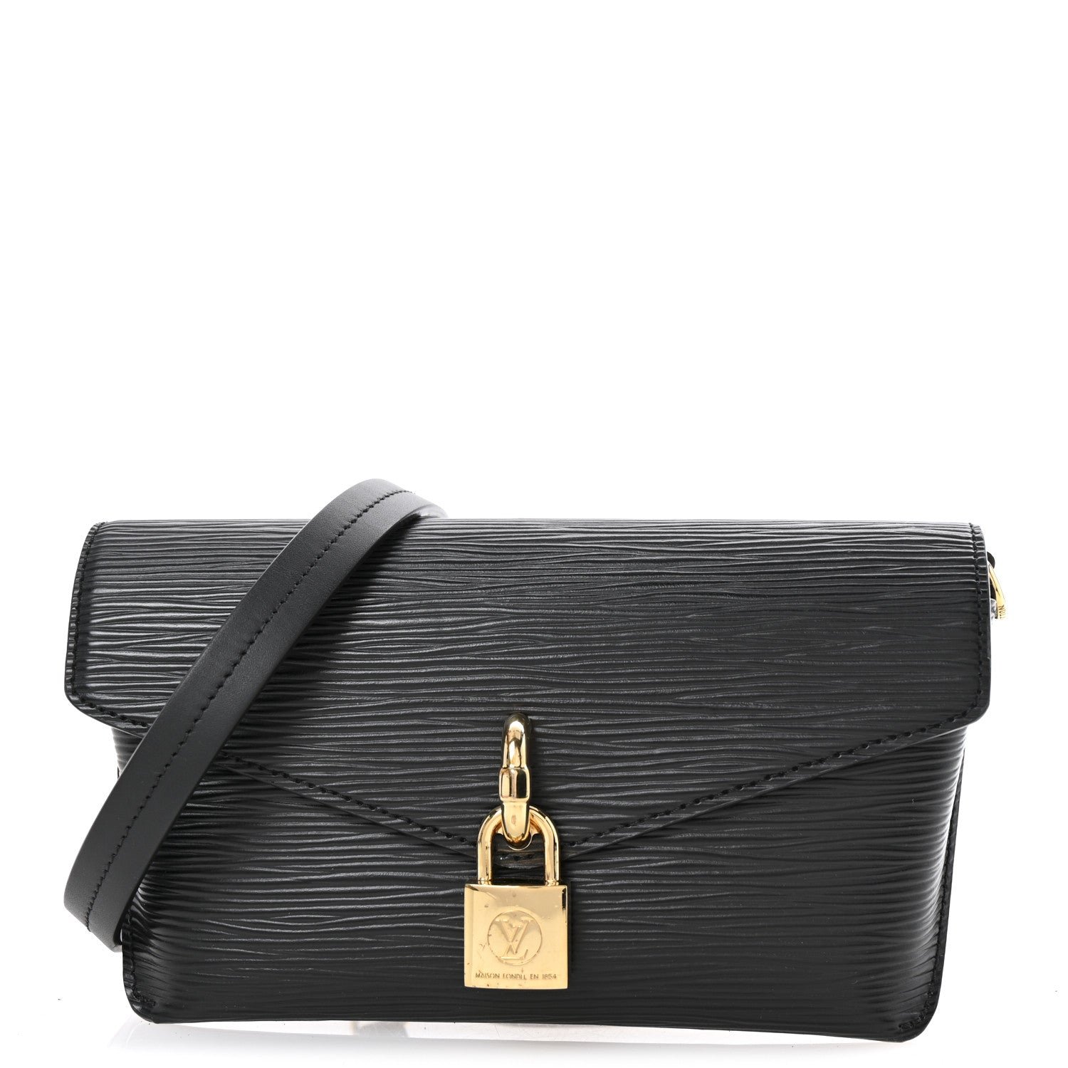 Louis Vuitton Epi Padlock On Strap Black