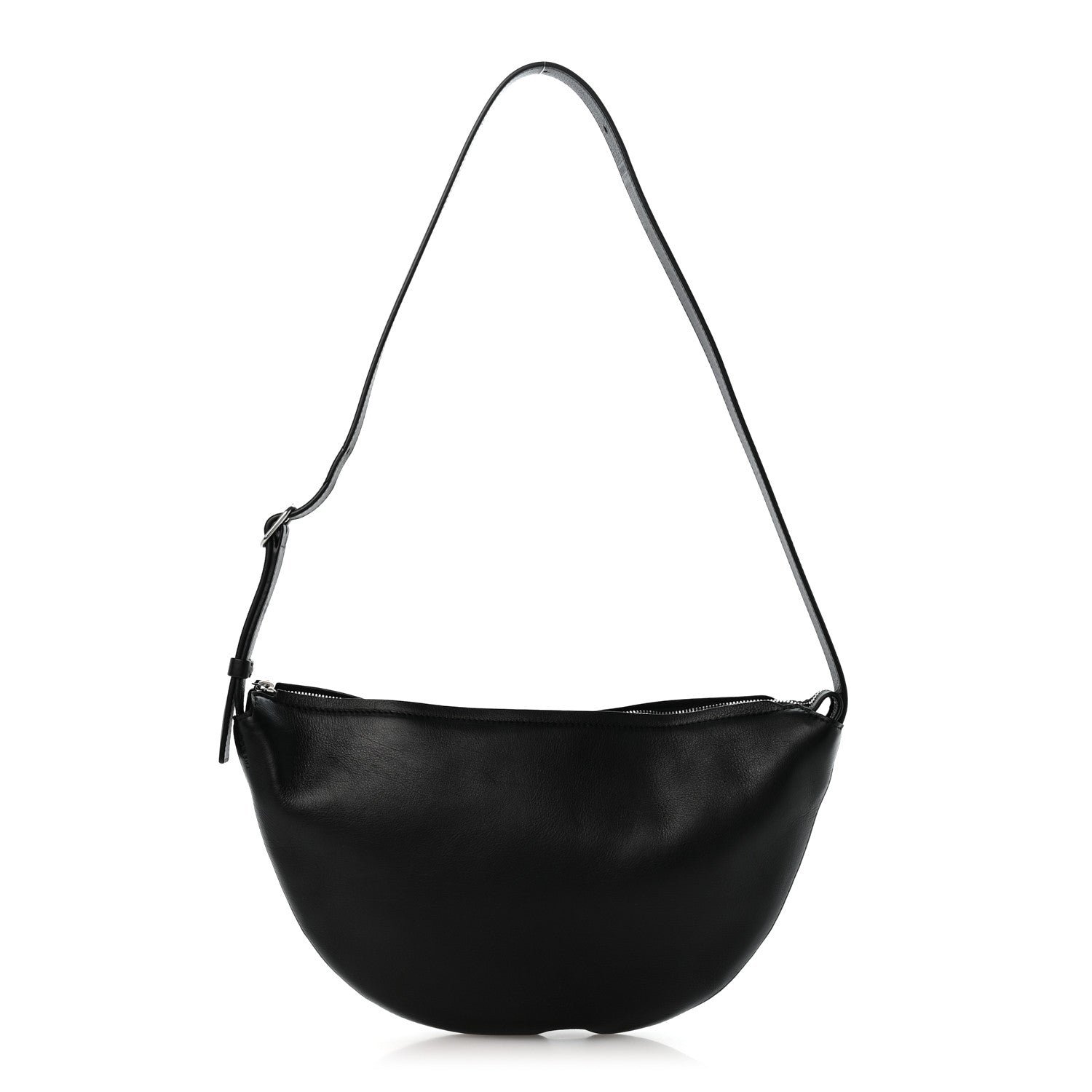 The Row Finely Grained Calfskin Jouvette Bag Black
