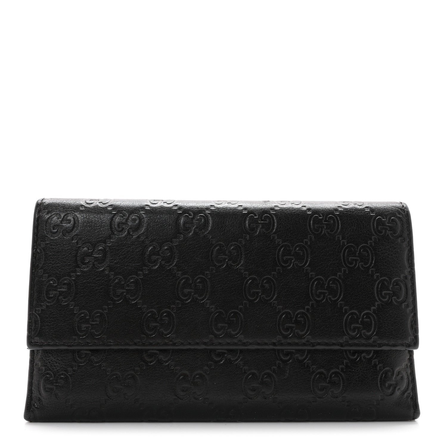 Gucci Guccissima Joy Continental Flap Wallet Chocolate