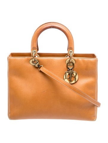 Leather Lady Dior Large Vintage