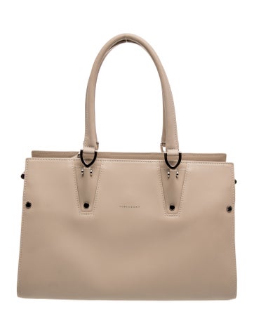 Longchamp Leather Paris Premier Tote