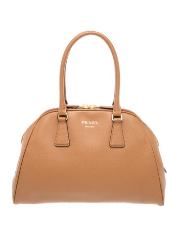 Saffiano Lux Leather Top Handle Bag Medium