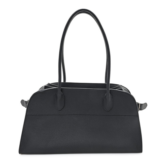The Row Grained Calfskin EW Margaux 12 Black